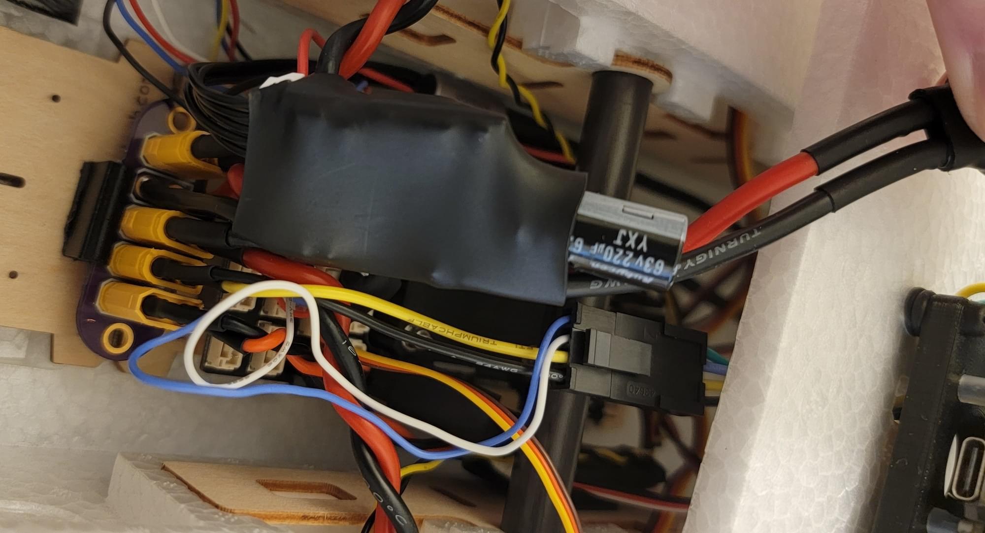 Power wiring in the RD2 airframe